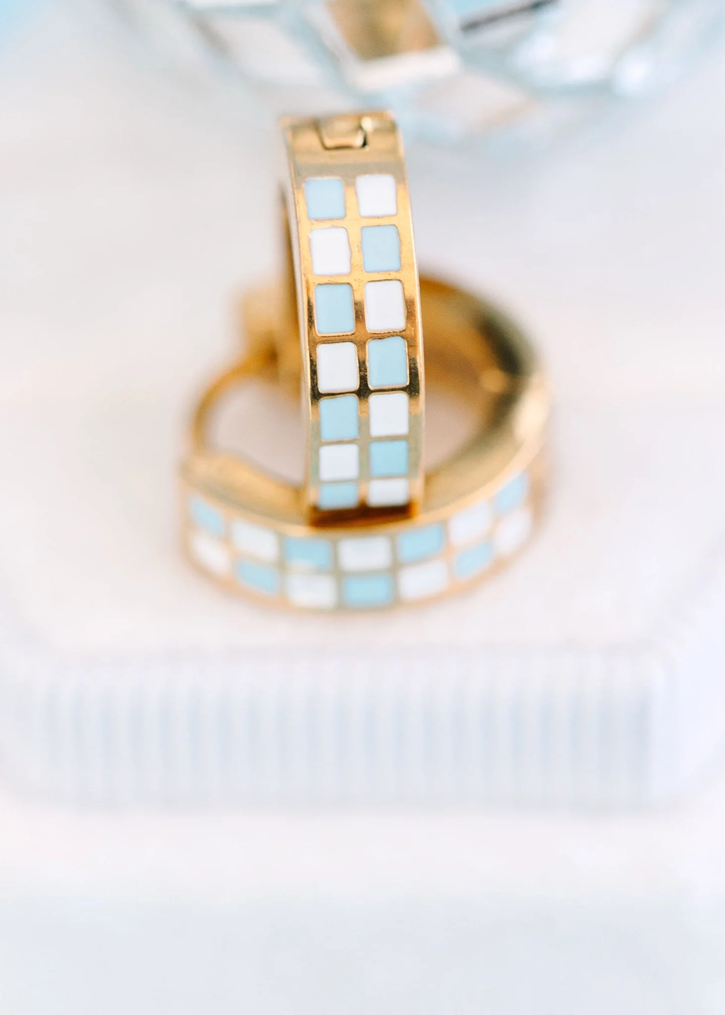 Baby Blue Checkered Huggies - Image 3