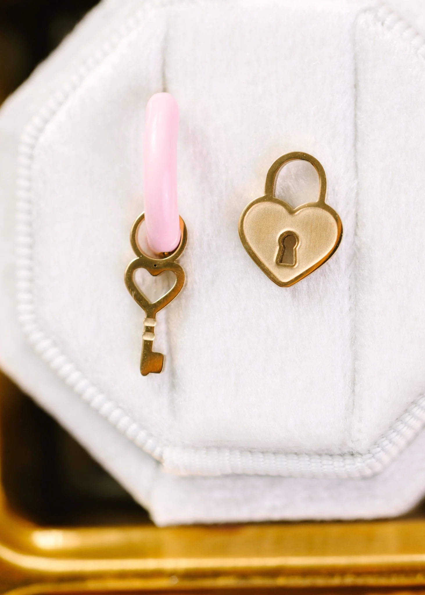 Heart Locket & Key Charms