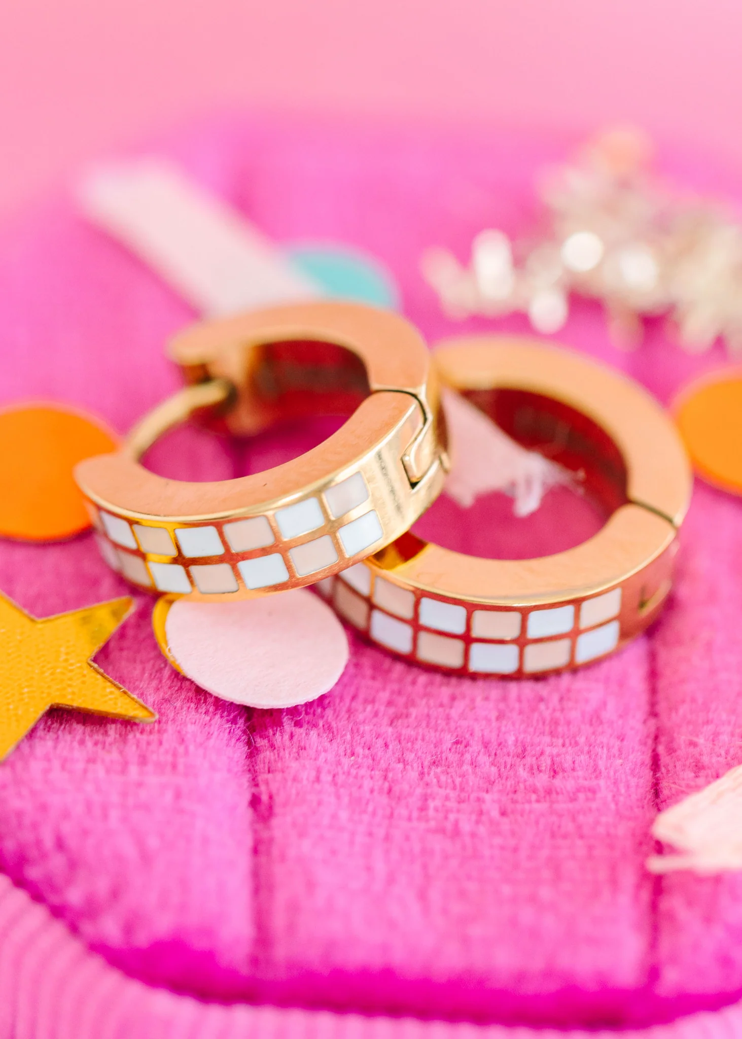 Peach Checkered Huggies - Image 2