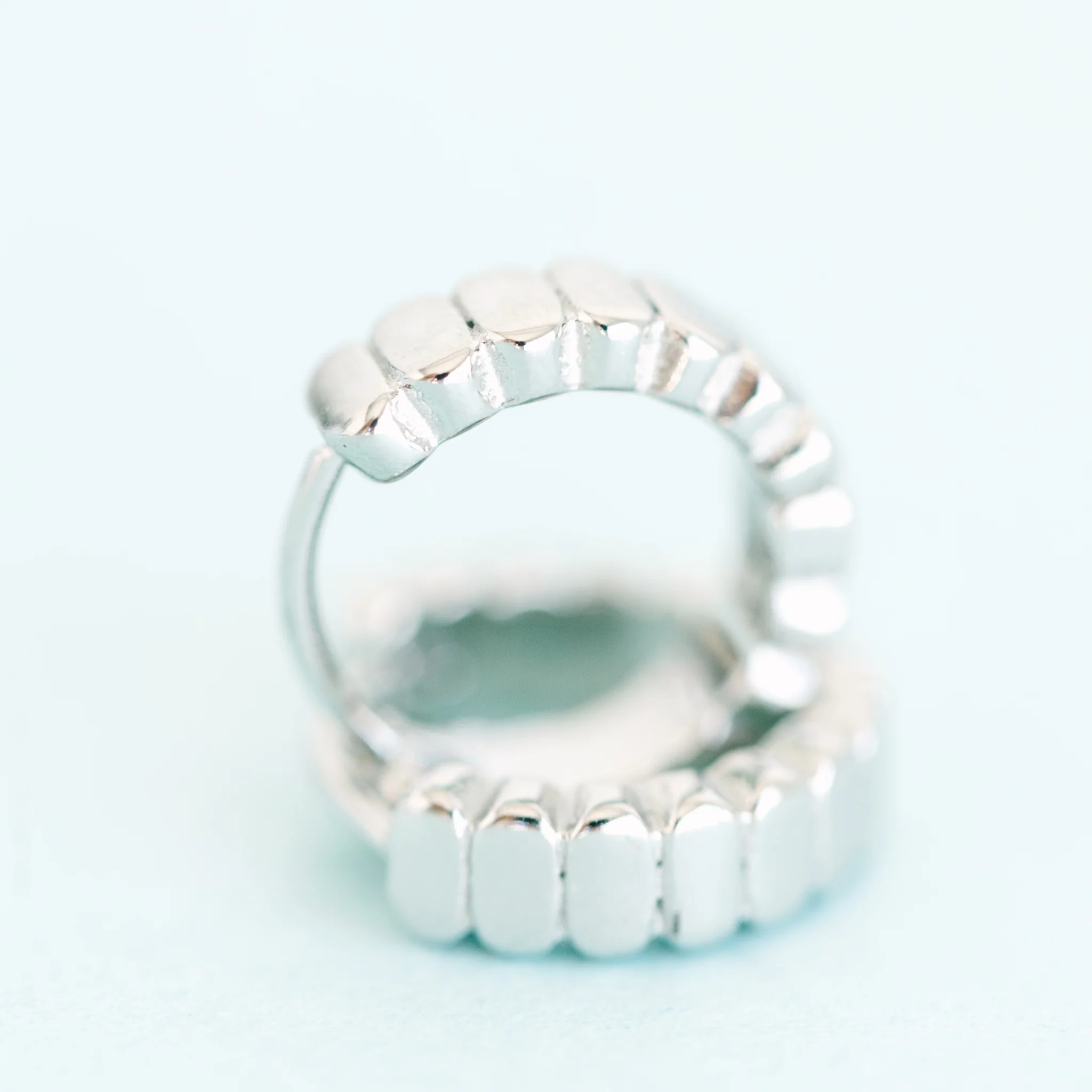 Silver Segmented Huggies - Image 2